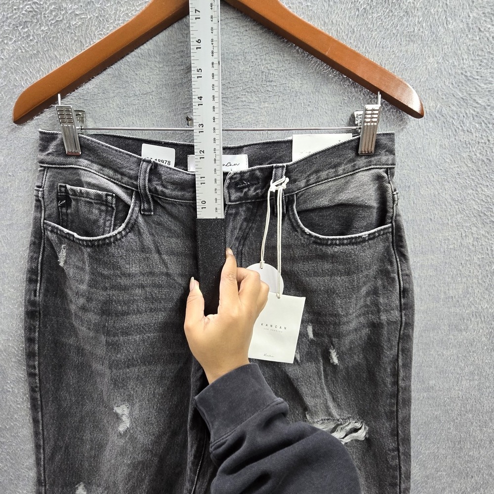 Kancan Women Jeans‎ 7/27 Gray Denim Estilo VC1048 Grunge 26" Inseam NWT - Picture 12 of 16